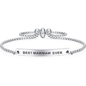 SOUSYOKYO Mawmaw Bracelet Jewelry, Best Mawmaw Ever Birthday Gift Ideas, Love Mawmaw Mother's Day Gifts Christmas