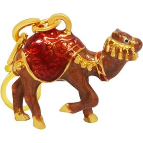 Feng Shui Cash Flow Camels Amulet Keychain Bring Luck ＆ Fortune Decoration Car Key Ring