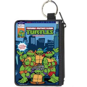 Buckle-Down Women's Standard Canvas Coin Purse Ninja Turtles, 4.25" x 3.25"