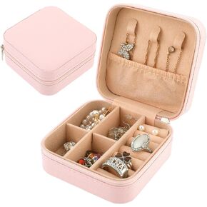 Gjinxi Jewelry Organizer Travel Accessories Earring Holder Box Case Small Size Mini Container Storage Drawer Necklace Bracelet Storing Organiser Women in Kuwait