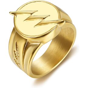 2023 The Flash Season Cosplay Reverse Flash Ring 316L Stainless Steel Mens Gift Jewelry in Kuwait