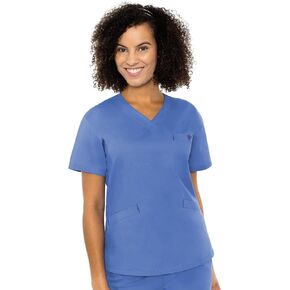 قميص نسائي مميز من Med Couture باللون البنفسجي الغامق، مقاس M