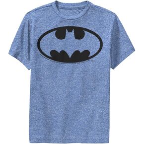 DC Comics Batman Basic Logo Outline Boys Short Sleeve Tee Shirt