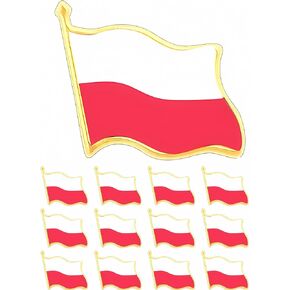 Poland Flag lapel pin Polish flag pin for Suit jacket bulk
