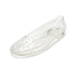Women Stylish Jelly Flats Shoes/Flat Heel/Dress Sandals/Square Toe Slip On