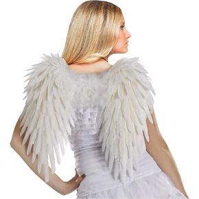Fun World Costumes Women's White Deluxe Feather Angel Wings