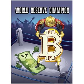 Bitcoin Lapel Pin Max Keiser NFT Original Art Gold Color Metal Classic Look for BTC Bitcoiner Convention Conference
