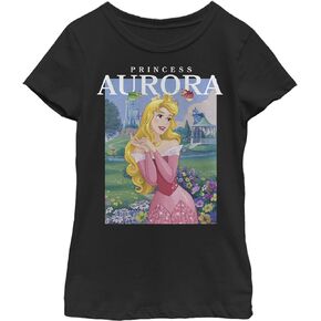 Disney Princess Aurora Girl's Solid Crew Tee
