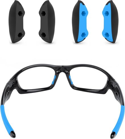 قطع وسادات أنف بديلة لنظارات Oakley Straight Jacket 2007 الشمسية - مقاس قياسي in Kuwait