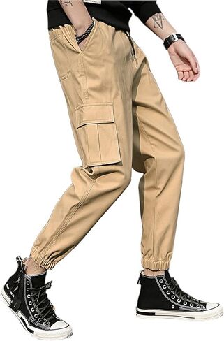 سراويل WZIKAI الرجالية الكاجوال للركض، سراويل رياضية عصرية للرجال، سراويل طويلة للتمرين in Kuwait