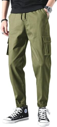 WZIKAI Mens Casual Joggers Cargo Pants Fashion Athletic Sweatpants for Men Workout Long Trousers in Saudi Arabia
