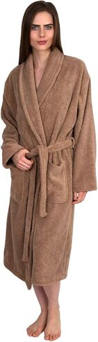 رداء حمام نسائي من القطن العضوي من TowelSelections، رداء تيري شال in Kuwait