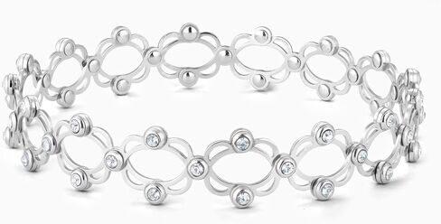 سوار جيفا 925 من الفضة الاسترليني قابل للسحب مضاد للحساسية للنساء والفتيات in Kuwait