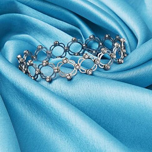 سوار جيفا 925 من الفضة الاسترليني قابل للسحب مضاد للحساسية للنساء والفتيات in Kuwait