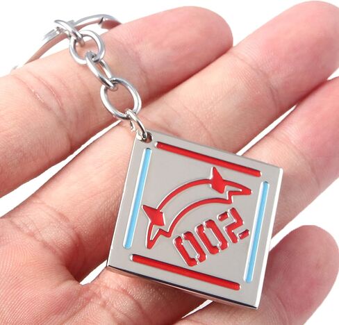 Zero Two 02 002 Logo Symbol Keychain Key Ring Pendant Charm - Darling in The FRANXX Anime in Kuwait