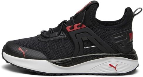 PUMA Pacer 23 Alternate Closure Sneaker, Black-for All Time Red, 12.5 US Unisex Little Kid in Saudi Arabia