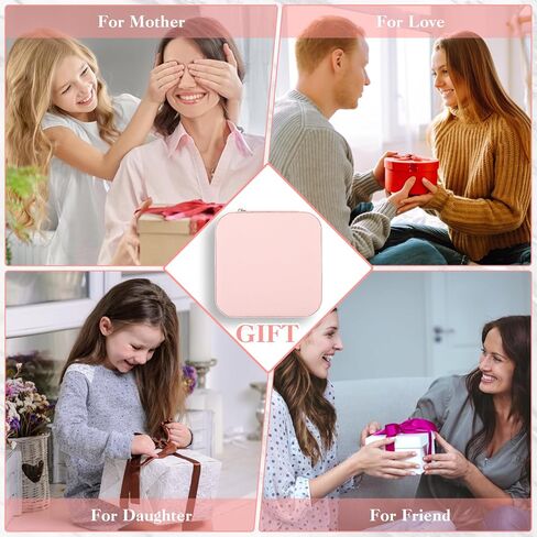 Gjinxi Jewelry Organizer Travel Accessories Earring Holder Box Case Small Size Mini Container Storage Drawer Necklace Bracelet Storing Organiser Women in Kuwait