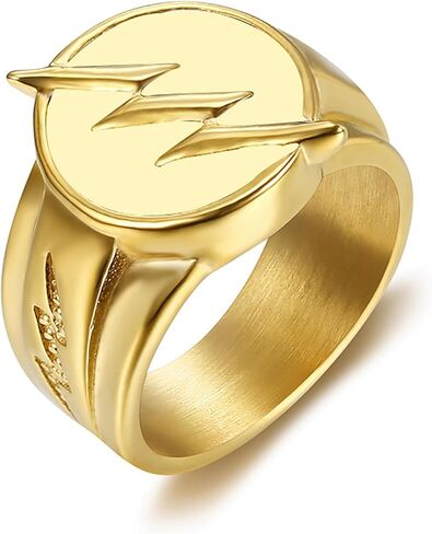 2023 The Flash Season Cosplay Reverse Flash Ring 316L Stainless Steel Mens Gift Jewelry in Kuwait