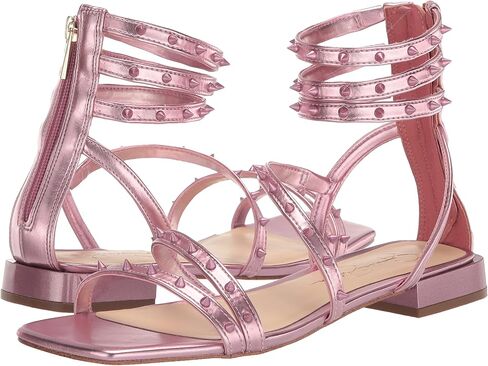 Jessica Simpson Womens Cenedra Faux Leather Studded Ankle Strap in Saudi Arabia