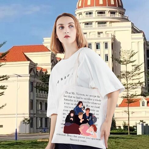 LEVLO Breakfast Movie Tote Bag Molly & Ringwald Fans Gift John & Hughes Shoulder Bag in Saudi Arabia
