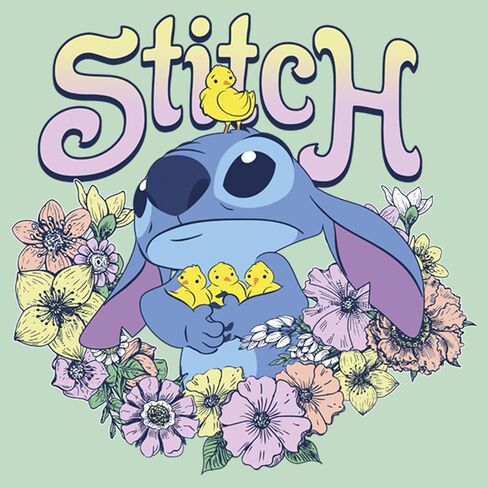 Fifth Sun Disney Lilo Springy Stitch Girls Short Sleeve Tee Shirt in Saudi Arabia