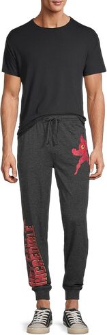 Disney mens Incredibles - Lion King - Mickey Mouse Soft Cozy Pajama Lounge PantsPajama Bottom in Saudi Arabia