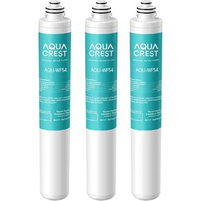 AQUACREST 9001 Under Sink Water Filter, Replacement for Moen 9001 PureTouch, AquaSuite Microtech 9000. Pack of 3, Model No.WF54