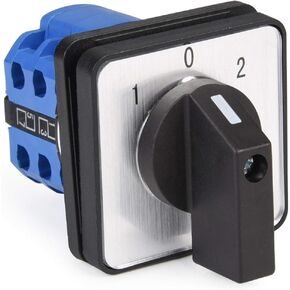 APIELE Changeover Selector Switch 3 Position 440V Universal Rotary Cam Selector (32A 12 Terminal)