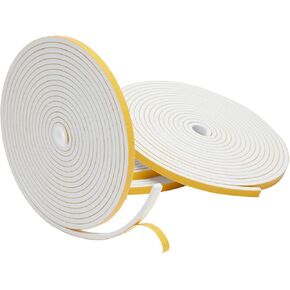 شريط تجريد الطقس ذاتي اللصق باللون الأبيض، بسمك 1/4 × 1/8 بوصة (50 قدمًا، 3 لفات) in Kuwait