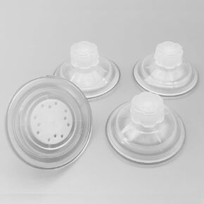 Screw Nut Suction Cup 3.15 Inch Large Without Hook Sucker Strong Hanging Holder for DIY Glass Window Shelf Mirror Replacements Home Kitchen Bathroom Organization Decoration 4 Packs
