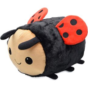 BABOLI Cuddly Ladybug Stuffed Animal with Smile Face and Red Wings Ladybird Plush Soft Toy Pillow Pretty Sweet Gifts Choice for Kids Present for Birthday or Party 8.7 inch