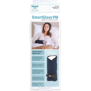 Brownmed - IMAK RSI SmartGlove PM - Wrist Brace for Carpal Tunnel & Tendonitis - Wrist Support Stabilizer & Immobilizer for Sleep - Nighttime Splint Glove for Men & Women