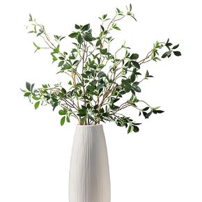 Tuxiaobu 28" Artificial Plants Greenery Banyan Stems, Faux Ficus Twig Long Stems for Wedding Party Floral Arrangement, Fake Eucalyptus Branches for Home Office Decor (3 Pcs)