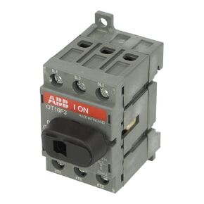 OT16F3 | 1SCA104811R1001 | قاطع مفاتيح ABB، ثلاثي الأقطاب، يعمل من الأمام، قاعدة تثبيت، أطراف براغي