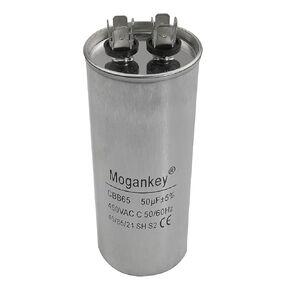 50 MFD/uF Motor Run Capacitor CBB65A 370VAC 450VAC 440VAC Compatible with Air Compressor Pump Dryer Fridge Freezer Air Conditioner