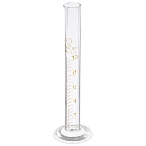 GL020-0010 Borosilicate Glass Measuring Cylinder with Round Base and spout, 10mL