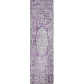 Addison Rugs Chantille ACN675 Purple 2'3" x 7'6" Indoor Outdoor Hallway Runner Rug, Easy clean, Machine Washable, Non Shedding, Kitchen Area Carpet for Bathroom, Patio, Laundry and Bedroom Rug
