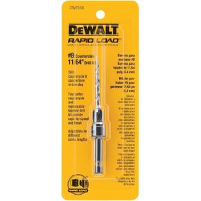 DeWalt DW2568#8 Four-Cutter Countersink with 11/64-Inch Tapered Drill Bit