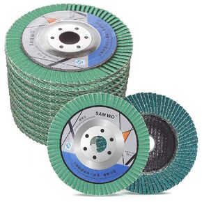 4 Inch Flap Disc 60 Grit Aluminum Oxide Auto Body Sanding Grinding Wheel 10 PCS