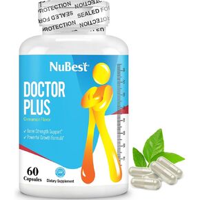 Doctor Plus - Calcium Supplement with Vitamin D3, Vitamin K2 (MK7), Magnesium Capsules for Bone Strength, Healthy Bones, Immunity, Calcium Max Absorption for Children (10+) and Teens - 60 Capsules