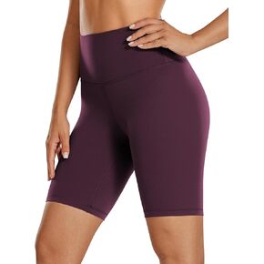 CRZ YOGA Womens Butterluxe Biker Shorts 8 Inches - High Waisted Workout Running Volleyball Spandex Yoga Shorts