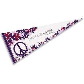 Sigma Kappa Greek Pennant Banner Flag