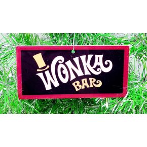 Wonka Bar Themed Christmas Ornament