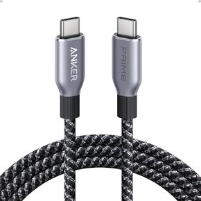كابل Anker Prime USB C إلى USB C، كابل متين للشحن السريع بقوة 240 واط (6 أقدام) | USB 2.0 نايلون مجدول مُعاد تدويره، متانة انحناء لمدة 100 عام لهاتف iPhone 17 / 17 Pro / 17 Pro Max وMacBook وGalaxy والمزيد in Kuwait