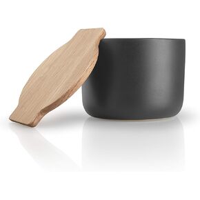 Eva Solo | Nordic Kitchen Salt Cellar with Oak Lid | Stylish for both kitchen use and table serving | Danish Design & Functionality | Tools Kitchen Gadgets & Accessories