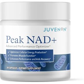 Juvenon Peak NAD+ | Advanced Cellular Health and Regeneration Formula | Boost NAD+ Levels, Support Cellular Vitality, and Promote Natural Renewal