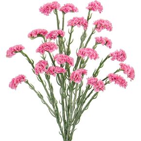 Briful 5PCS Forget Me Not Flowers Artificial Bouquet, 25'' Long Stems Fake Statice Flowers Sprays, Real Touch Faux Purple Silk Flowers for Home Decor Farmhouse Wedding Vase Centerpiece