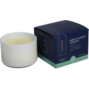Trapp - No. 13 Bob's Flower Shoppe - 3.75 oz. Small Poured Candle - Aromatic Home Fragrance with Floral Scent of Fresh Florals, Cut Green Stems, & Watery Accords Notes - Soy Wax Blend