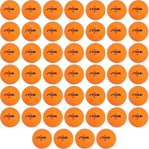 STIGA Orange 1 Star Table Tennis Balls 40mm ITTF Regulation Size and Weight Ping Pong Balls - Perfectly Round - Ideal for Recreational Play
