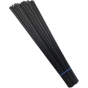 ABS Plastic Welding Rods ABS Plastic Shell Repair Rods- Black 50pcs，52Ft Length Total，0.2"W x 0.1"H